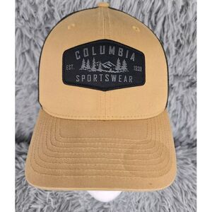 Columbia Sportswear Yupoong OSFA‎ Brown Snap Mesh Back Baseball Cap Hat